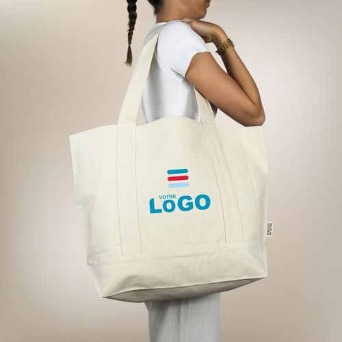 Cabas coton OXFORD recyclé - Ecru