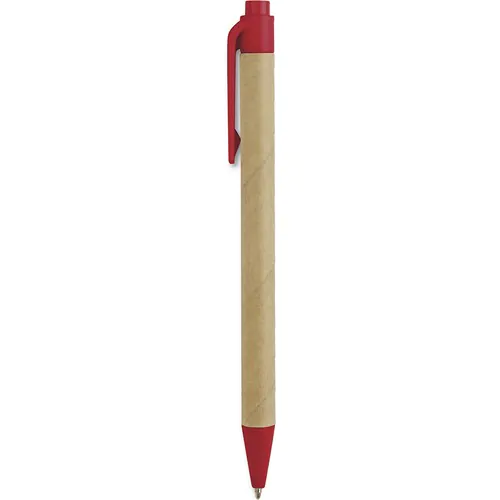 BALLPOINT PEN MADE OF BIODEGRADABLE PLASTIC AND RECYCLED CARDBOARD BALLPOINT PEN MADE OF BIODEGRADABLE PLASTIC AND RECYCLED CARDBOARD