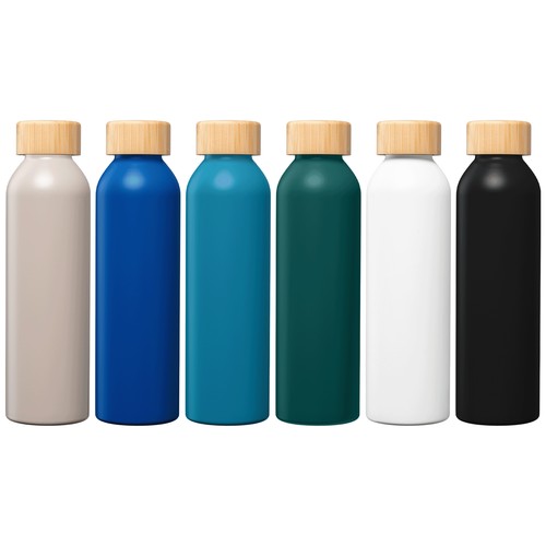 Eden Trinkflasche mit Bambusverschluss aus recyceltem Edelstahl - 590 ml Eden Trinkflasche mit Bambusverschluss aus recyceltem Edelstahl - 590 ml