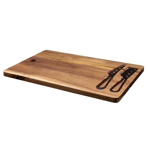Cheese board and knives set FSC® 100% acacia Cheese board and knives set FSC® 100% acacia
