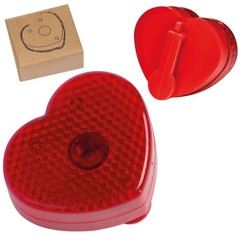 Flashlight clip in heart shape