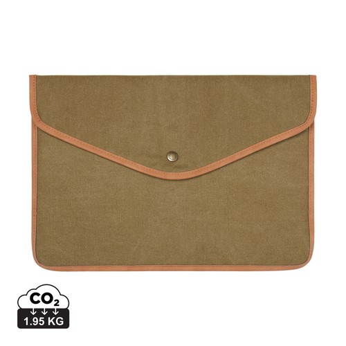 VINGA Bosler GRS recycled canvas 16" laptop sleeve VINGA Bosler GRS recycled canvas 16" laptop sleeve