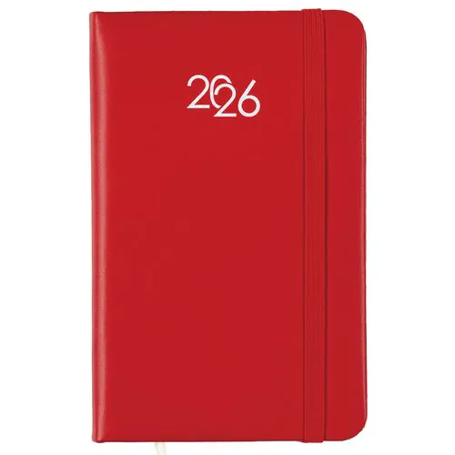 Agenda de poche hebdomadaire 2026 avec couverture rigide en PU Agenda de poche hebdomadaire 2026 avec couverture rigide en PU