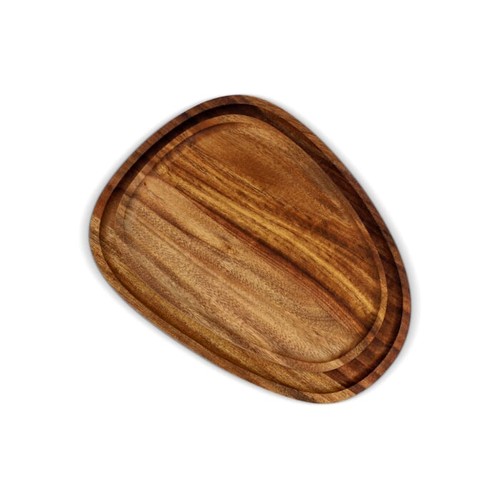 InSideOut 2-pack houten dienblaadjes in organische vorm