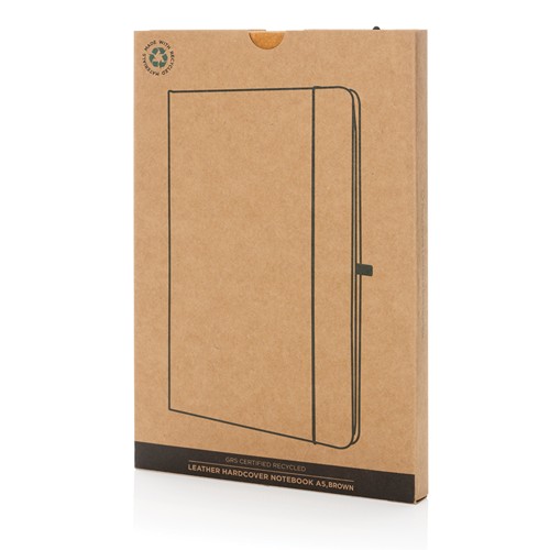 A5 Hardcover Notizbuch aus GRS recyceltem PU A5 Hardcover Notizbuch aus GRS recyceltem PU