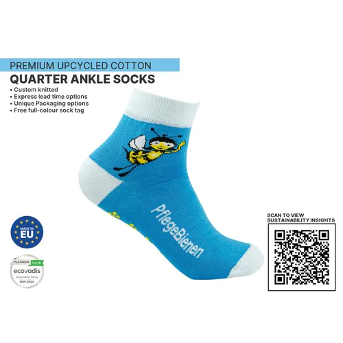 Premium UPCYCLED Quarter 1/4 Ankle by KINGLY Premium UPCYCLED Quarter 1/4 Ankle by KINGLY