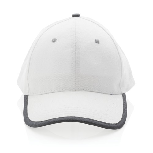 Casquette contraste 6 panneaux coton recyclé Impact AWARE™ Casquette contraste 6 panneaux coton recyclé Impact AWARE™