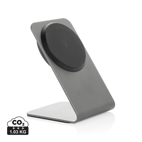 Terra aluminium 15W magnetic wireless charging phone stand Terra aluminium 15W magnetic wireless charging phone stand