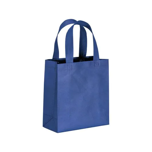 80 g/m2 non-woven fabric mini shopping bag with gusset and short handles 80 g/m2 non-woven fabric mini shopping bag with gusset and short handles