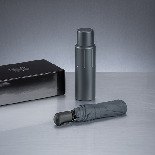 SCANDIC SET: VACUUM THERMOS & AUTOMATIC UMBRELLA