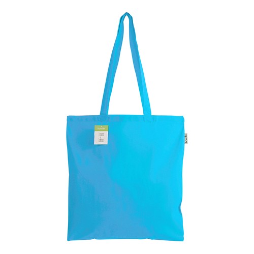 140 g/m2 organic cotton shopping bag, long handles