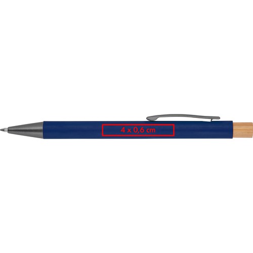 pen made from recycled aluminium with bamboo pusher pen made from recycled aluminium with bamboo pusher