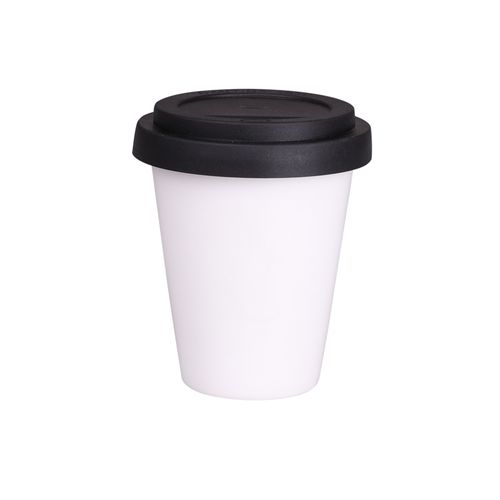 Beker Freedom Small Classic 200ml wit/zwart Beker Freedom Small Classic 200ml wit/zwart