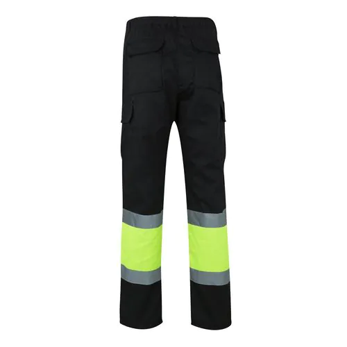 VL POSEIDON. Two-tone multi-pocket twill trousers (210g/m²), in cotton (20%) and polyester (80%)