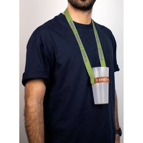 SHEFFIELD. Lanyard en bekerhouder voor sublimatie in polyester SHEFFIELD. Lanyard en bekerhouder voor sublimatie in polyester