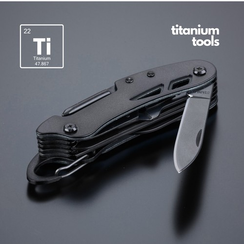 TITANIUM-COATED STEEL POCKET KNIFE OPTIMA TITANIUM-COATED STEEL POCKET KNIFE OPTIMA