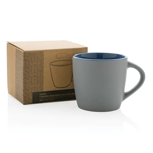 Ceramic mug with coloured inner 300ml Ceramic mug with coloured inner 300ml