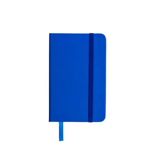 PU notebook with coloured elastic, ruled sheets (80 pages), satin bookmark