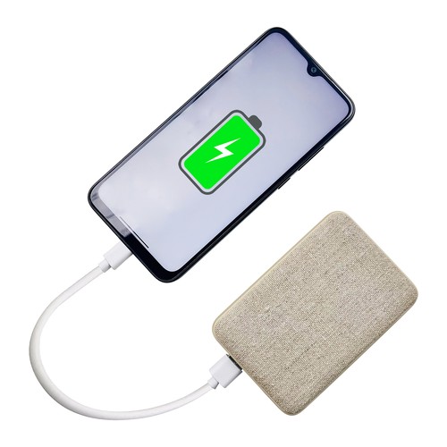 Powerbank R-PET & Chanvre biologique Saphira Powerbank R-PET & Chanvre biologique Saphira