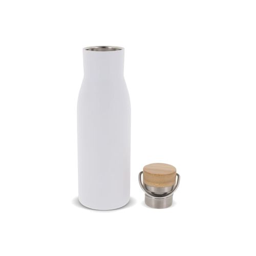 Botella térmica con tapón de bambú 500ml