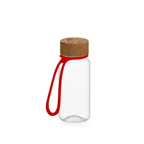 Gourde "Natural" transparente incl. attache, 0,4 l