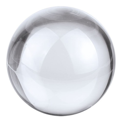 SPHÉRE EN VERRE BLANC AVEC COUPURE