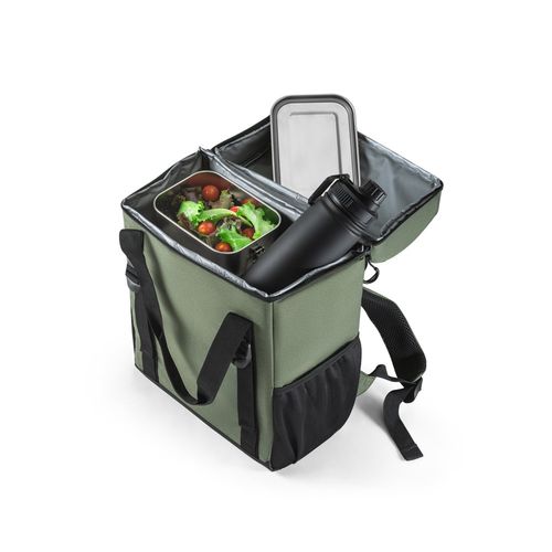 ROMA L. Sac à dos isotherme rembourré en polyester recyclé 600D ripstop 16 L