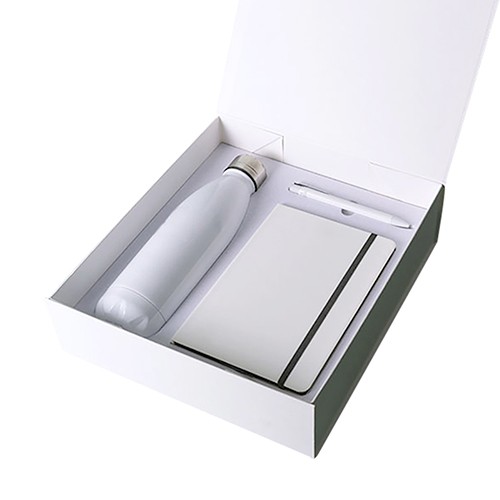 Stiftset, Flasche, Notizbuch und Schachtel Diadem Stiftset, Flasche, Notizbuch und Schachtel Diadem