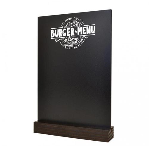 Menu de table Tableau noir A4