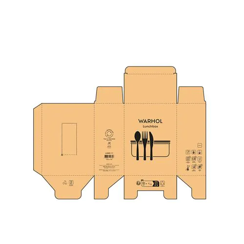 Box pranzo Warhol rSS 740ml con coperchio in bamboo e posate