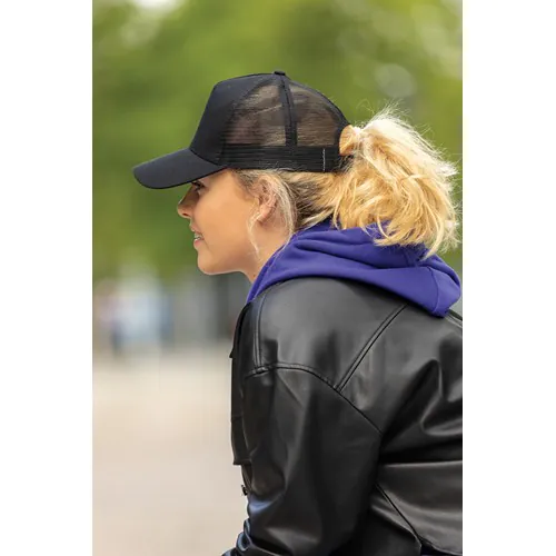 Casquette filet 5 panneaux coton recyclé Impact AWARE™ Casquette filet 5 panneaux coton recyclé Impact AWARE™