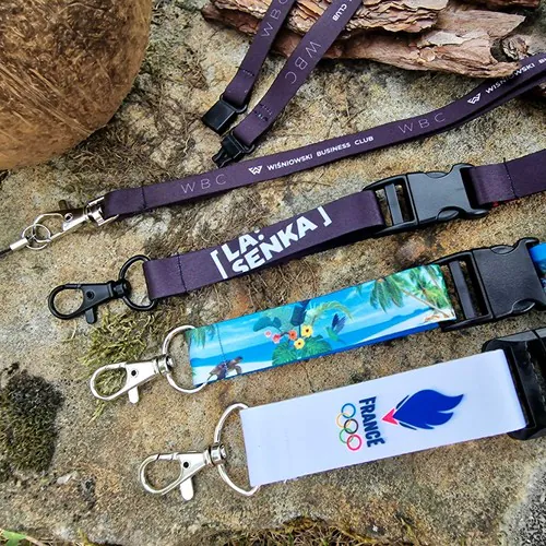 Sublimation lanyard with hook and buckle (10mm-25mm)