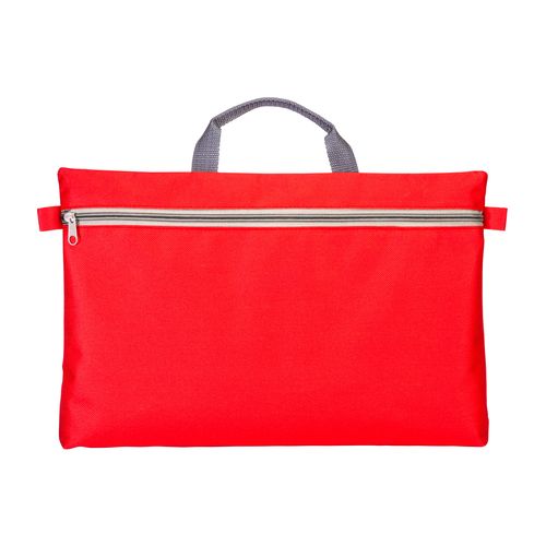 600d polyester document folder, with handle and zipper closure