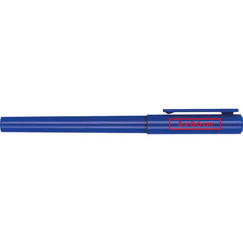 Plastic rollerball pen with ink