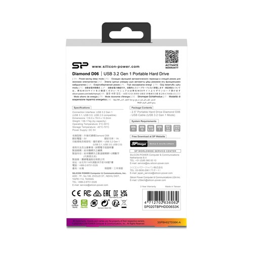 Hard Disc Silicon Power D06 1TB