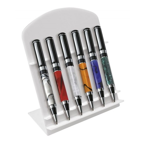 DISPLAY STAND FOR PENS WHITE ACRYLIC