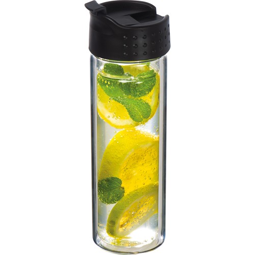 Double wall glass bottle, leakproof Double wall glass bottle, leakproof