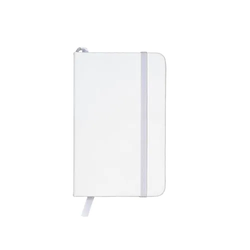 Cahier avec couverture en PU. Feuilles pointillées sur papier blanc (80 pages)