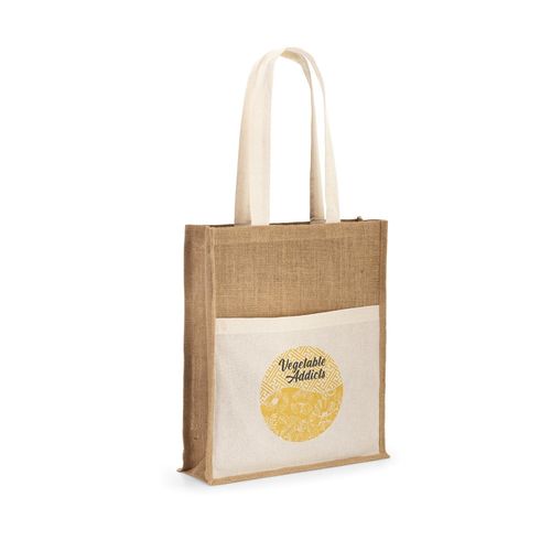 BRAGA. Sac en jute (240 g/m²) avec pochette 100% coton (140 gm²) BRAGA. Sac en jute (240 g/m²) avec pochette 100% coton (140 gm²)