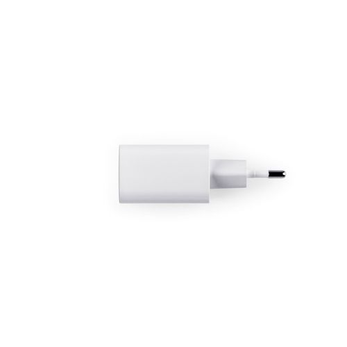 WEGENER. Power adapter with USB-A port 18W and USB-C 20W in recycled ABS (100% rABS)