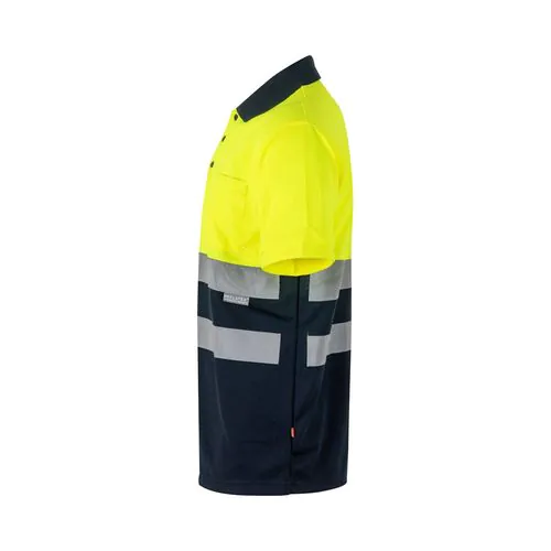 VL CUPID. Polo piqué bicolore (160g/m²) à manches courtes, en polyester (100%)