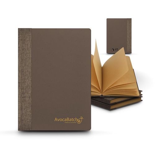 A5-NOTIZBUCH MIT KAFFEEPULVER-EINBAND