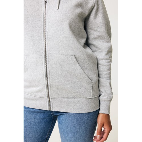 Sweat à capuche avec zip en coton recyclé IQONIQ Abisko