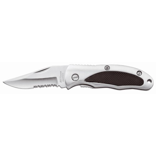 Metmaxx® pocket knife "HunterPlus" silver/black Metmaxx® pocket knife "HunterPlus" silver/black