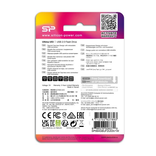 Pendrive silicon power ultima u03 8GB