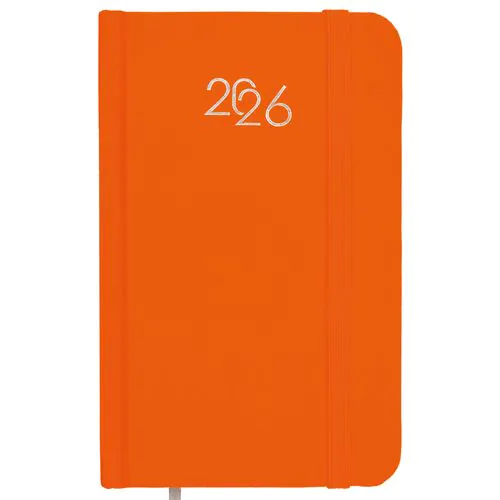 Agenda de poche hebdomadaire 2026, couverture rigide en carton laminé Agenda de poche hebdomadaire 2026, couverture rigide en carton laminé