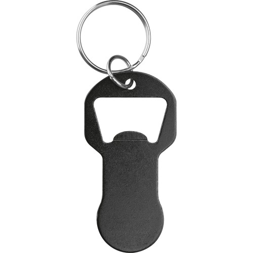 Porte-clés avec déclancheur caddie et décapsuleur OLIVIER