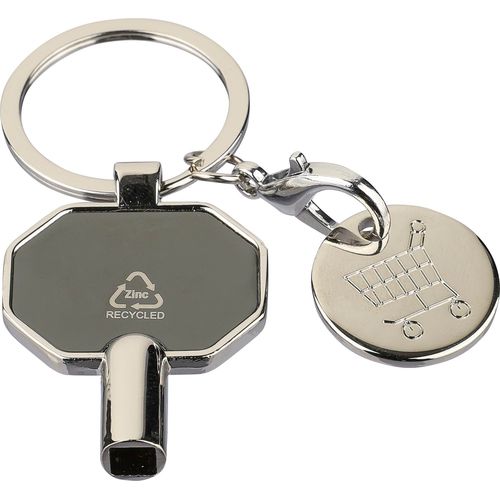 Recycled zinc alloy radiator bleed keychain Mara