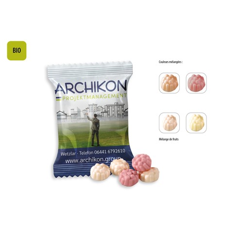 Organic Jo-Frutti promotional bag, Organic Jo-Frutti