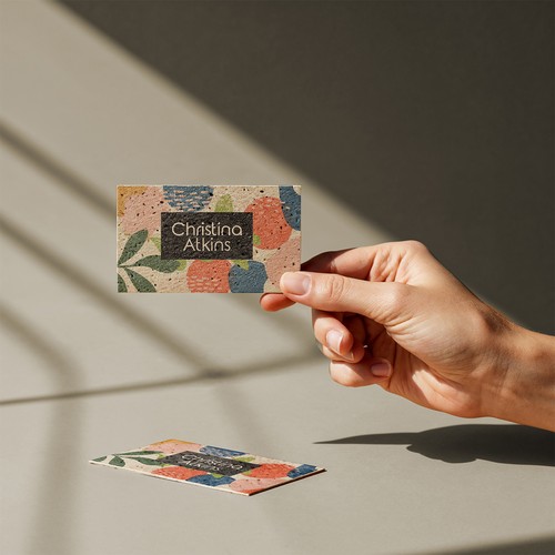 CARD 9X5,5 CM GERMINA 200GR 1 SIDE